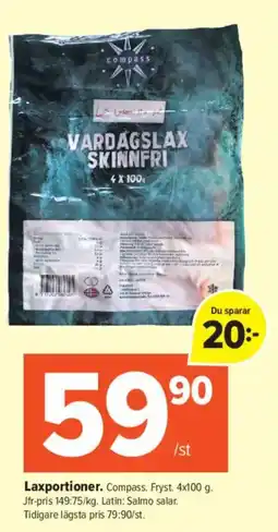 Coop Extra COMPASS Laxportioner erbjuda