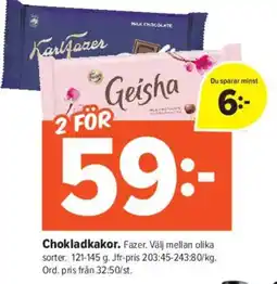 Coop Extra FAZER Chokladask erbjuda