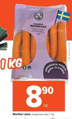 Coop Extra Morötter i påse erbjuda