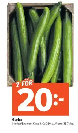 Coop Extra Gurka erbjuda