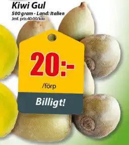 Extra Mjällby Stormarknad Kiwi gul erbjuda