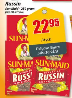 Extra Mjällby Stormarknad SUN MAID Russin erbjuda