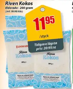 Extra Mjällby Stormarknad ELDORADO Riven Kokos erbjuda