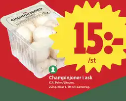 ICA Nära ICA Champinjoner i ask erbjuda