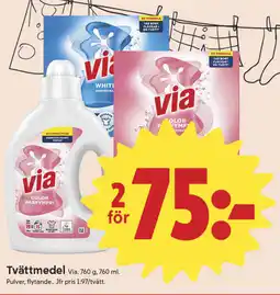 ICA Nära VIA Tvättmedel erbjuda