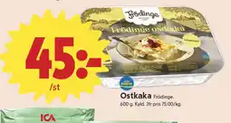ICA Nära FRÖDINGE Ostkaka erbjuda