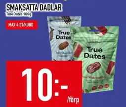 Matdax TRUE DATES Smaksatta dadlar erbjuda