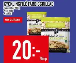 Matdax HAPPY CHEF Kycklingfilé färdiggrillad erbjuda