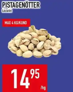Matdax Pistagenötter erbjuda