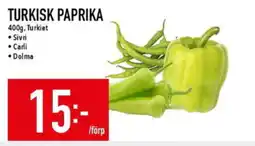 Matdax Turkisk paprika erbjuda