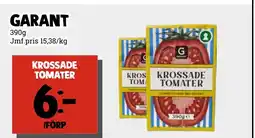 MatArket GARANT Krossade tomater erbjuda
