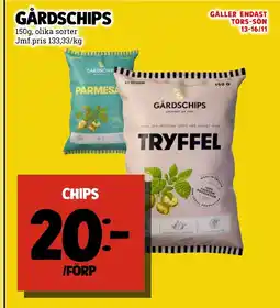 MatArket GÅRDSCHIPS Chips erbjuda