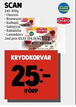 MatArket SCAN Kryddkorvar erbjuda