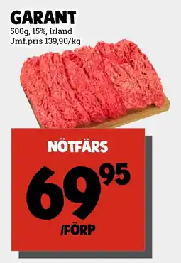 MatArket GARANT Nötfärs erbjuda