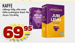 MatArket LÖFBERGS Kaffe erbjuda