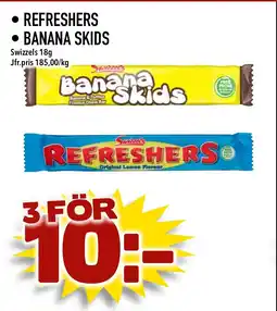 MatArket Swizzels Refreshers • Banana skids erbjuda