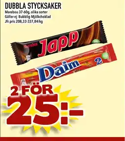 MatArket Marabou Dubbla stycksaker erbjuda