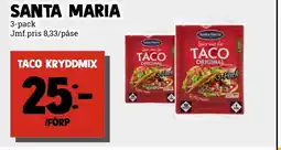 MatArket SANTA MARIA Taco kryddmix erbjuda