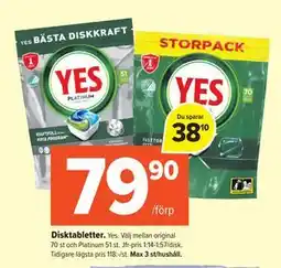 Coop Extra Disktabletter, SEK 79.9 erbjuda