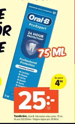 Coop Extra Tandkräm, SEK 25 erbjuda