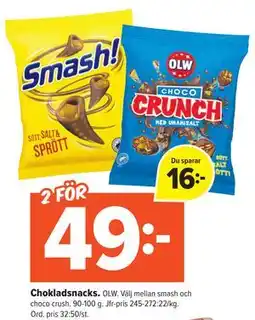 Coop Extra Chokladsnacks., SEK 49 erbjuda