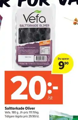 Coop Extra Salttorkade Oliver, SEK 20 erbjuda