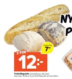 Coop Extra Fralla/Baguette., SEK 12 erbjuda
