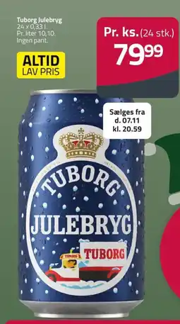 Fleggaard Tuborg Julebryg erbjuda