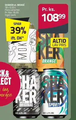 Fleggaard SHAKER el. MOKAÏ erbjuda