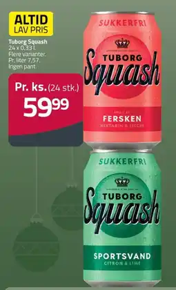 Fleggaard Tuborg Squash erbjuda