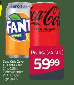 Fleggaard Coca Cola Zero el. Fanta Zero erbjuda