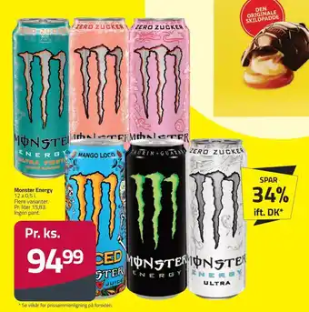 Fleggaard Monster Energy erbjuda