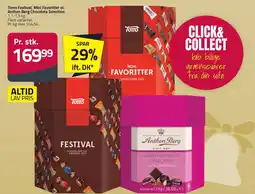 Fleggaard Toms Festival, Mini Favoritter el. Anthon Berg Chocolate Selection erbjuda