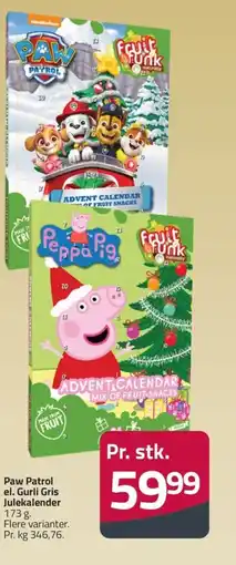 Fleggaard Paw Patrol el. Gurli Gris Julekalender erbjuda