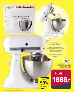 Fleggaard KitchenAid Køkkenmaskine Classic White 5K45SSEWH erbjuda