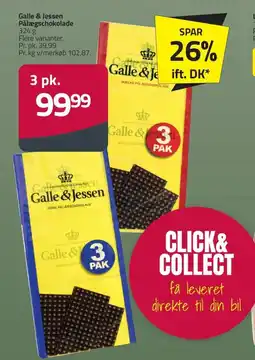 Fleggaard Galle & Jessen Pålægschokolade erbjuda