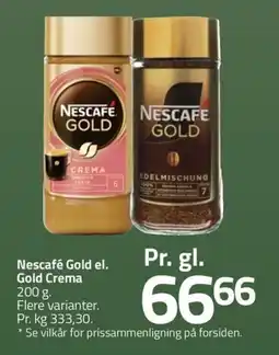 Fleggaard Nescafé Gold el. Gold Crema erbjuda