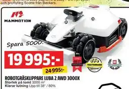 Bauhaus ROBOTGRÄSKLIPPARE LUBA 2 AWD 3000X, SEK 19995 erbjuda