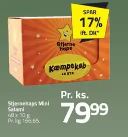 Fleggaard Stjernehaps Mini Salami erbjuda