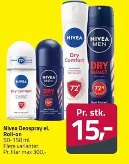 Fleggaard Nivea Deospray el. Roll-on erbjuda
