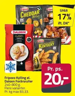 Fleggaard Fripozo Kylling el. Daloon Forårsruller erbjuda