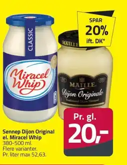 Fleggaard Sennep Dijon Original el. Miracel Whip erbjuda