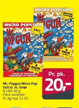 Fleggaard Mr. Popgun Micro Pop Salt el. m. Smør erbjuda
