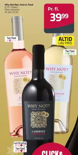 Fleggaard Why Not Rød, Hvid el. Rosé erbjuda