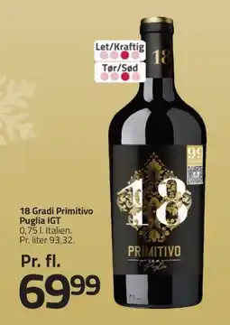 Fleggaard 18 Gradi Primitivo Puglia IGT erbjuda