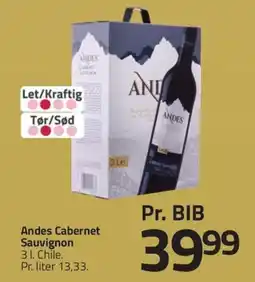 Fleggaard Andes Cabernet Sauvignon erbjuda