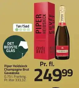 Fleggaard Piper Heidsieck Champagne Brut Gaveæske erbjuda