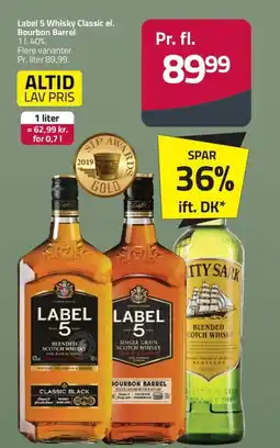 Fleggaard Label 5 Whisky Classic el. Bourbon Barrel erbjuda