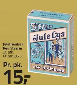 Fleggaard Juletræslys i Ren Stearin erbjuda