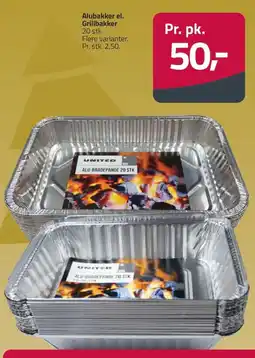 Fleggaard Alubakker el. Grillbakker erbjuda
